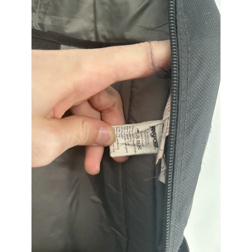 JanSport Cool Student Backpack Black Logo‎ Airlift Adjustable Shoulder Straps